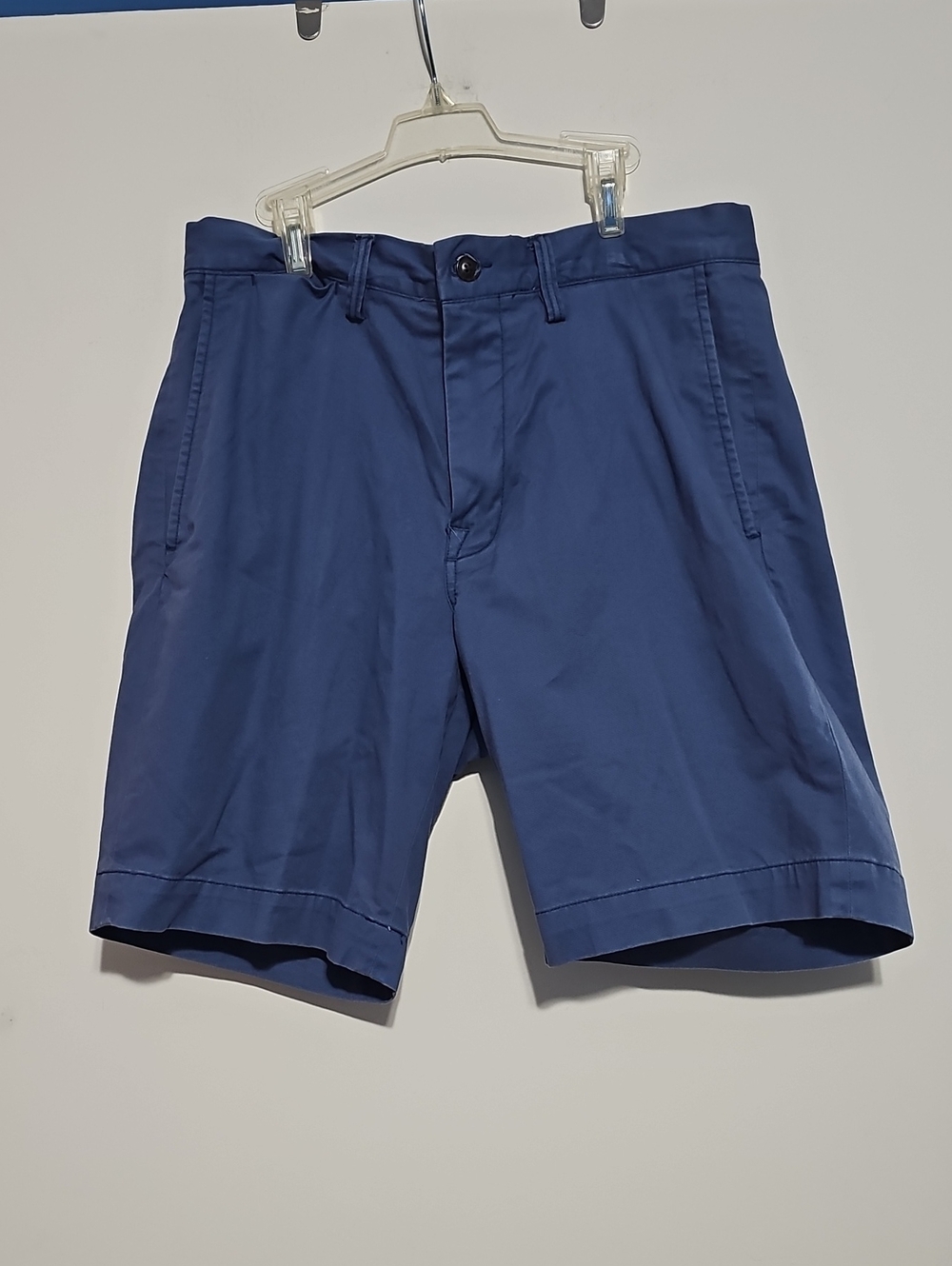 Polo by Ralph Lauren Navy Flat Front Chino Shorts Red Polo Mens 30 Classic Fit